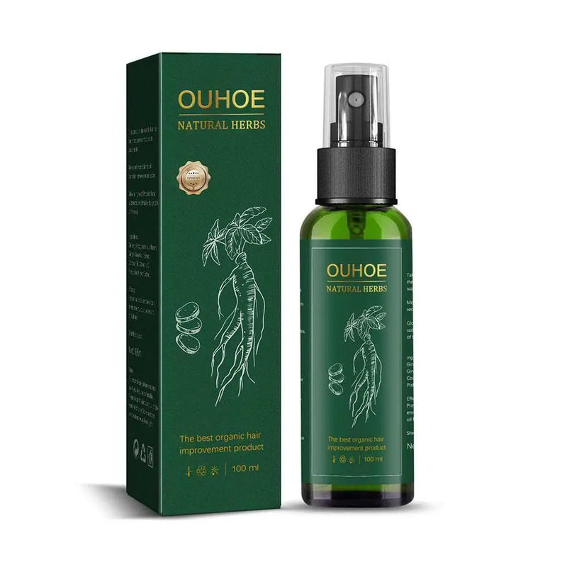 100ml Ginseng Hair Serum For Men Women Nourishes Scalp Strengthen Root Repair Damaged Hair Herbal Hair Care Spray