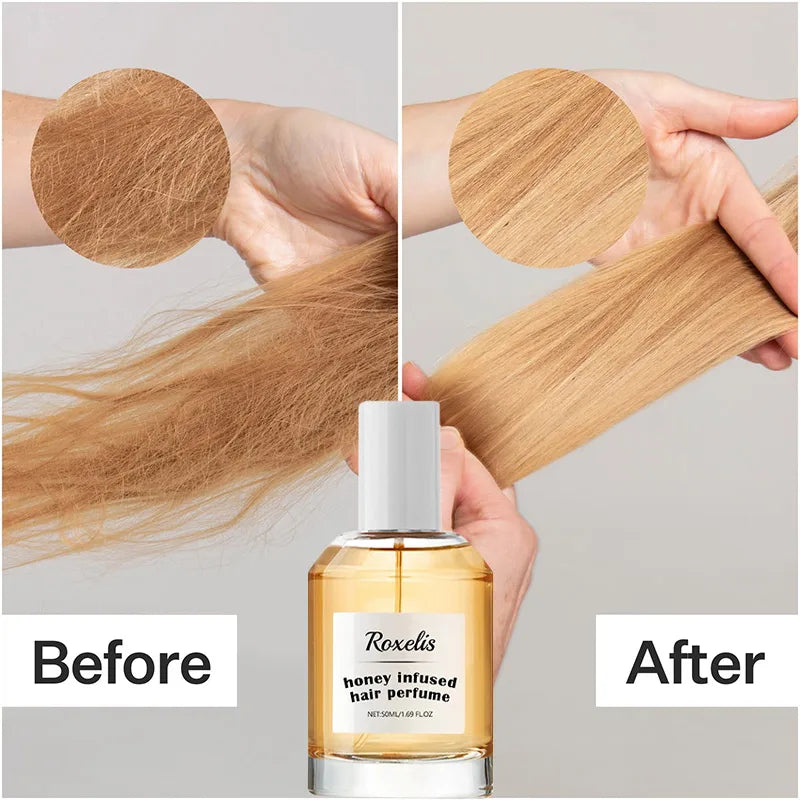 Honey Hair Spray Nourishing Repairing Dry Rough Hair Smooth Moisturizing Hair Conditioner Flexibility Lasting Fragrance Care